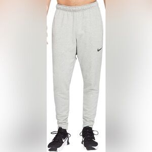 NWT Nike Men's Dri-FIT Taper Fitness/Training Pants, Heather Grey, Size XL Tall